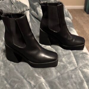 ASOS Black Heeled Ankle Boots